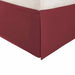 Wimberton 100% Brushed Microfiber Bed Skirt with a 15" Drop Length and Inverted Box Pleats - Burgundy