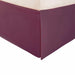 Wimberton 100% Brushed Microfiber Bed Skirt with a 15" Drop Length and Inverted Box Pleats - Plum