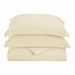 Wimberton Microfiber Wrinkle-Resistant Solid Duvet Cover and Pillow Sham Set - Ivory
