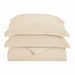 Wimberton Microfiber Wrinkle-Resistant Solid Duvet Cover and Pillow Sham Set - Tan