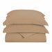 Wimberton Microfiber Wrinkle-Resistant Solid Duvet Cover and Pillow Sham Set - Taupe