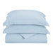 Wimberton Microfiber Wrinkle-Resistant Solid Duvet Cover and Pillow Sham Set - Light Blue
